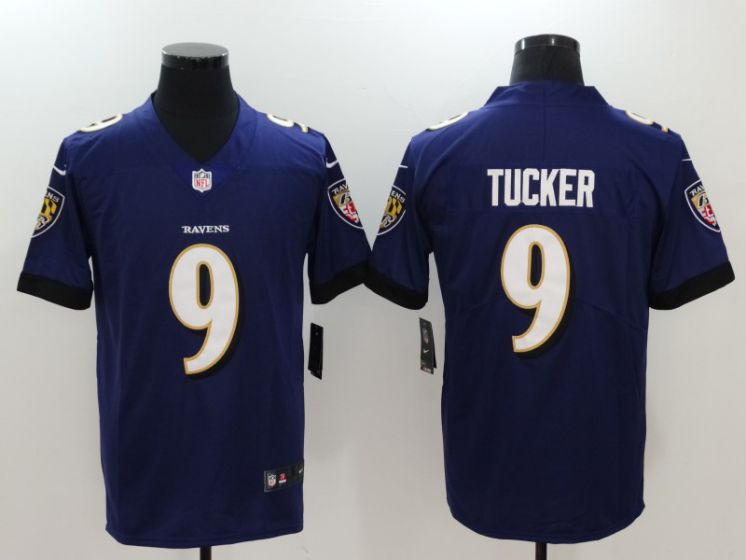 Men Baltimore Ravens #9 Tucker Purple Nike Vapor Untouchable Limited NFL Jerseys